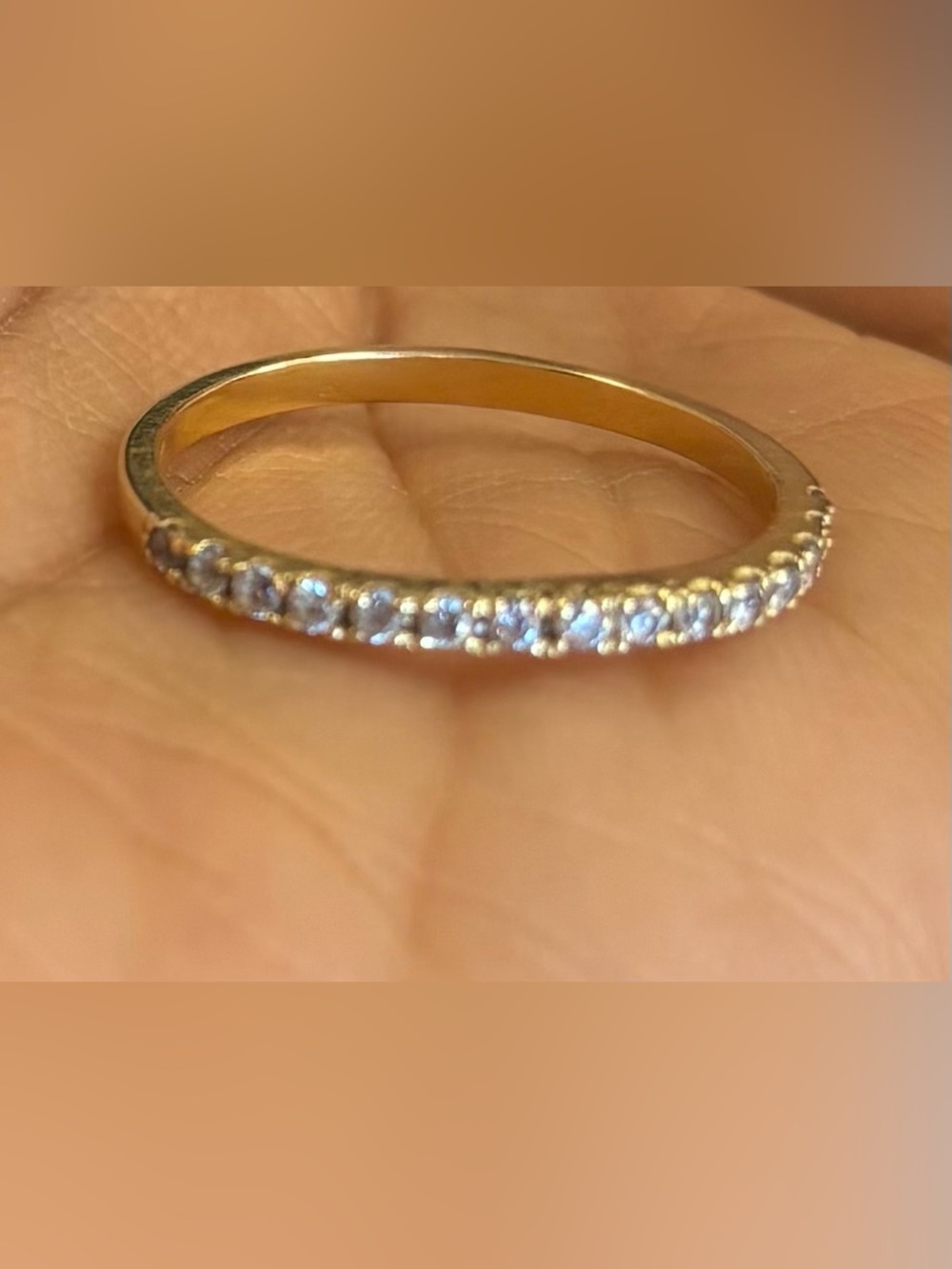 18K Pure Gold Wedding Band Ring
